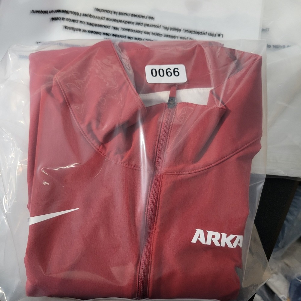 Nike Arkansas Razorbacks Pullover Mens Size Small Red Quarter Zip On-Field - Picture 11 of 13